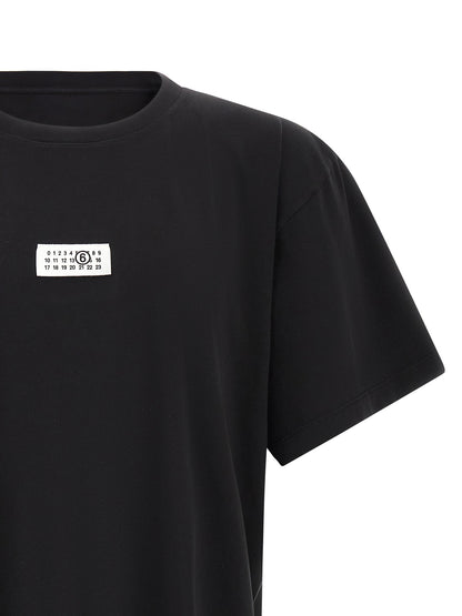 MM6 Maison Margiela Black Cotton T-Shirt