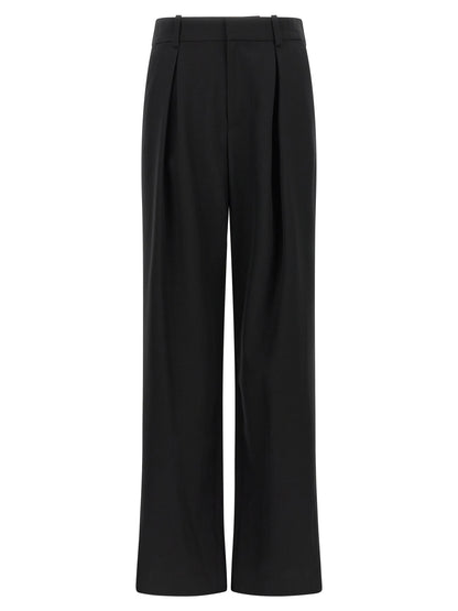 MM6 Maison Margiela Black Polyester Casual Pants