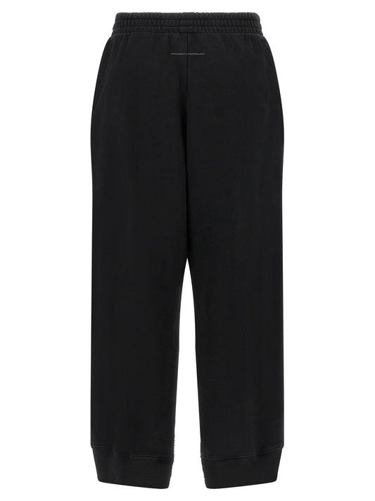 MM6 Maison Margiela Black Cotton Joggers (Workout Pants)