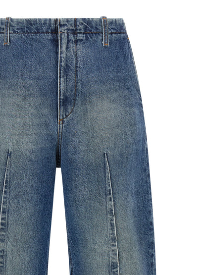MM6 Maison Margiela Blue Cotton High-Waisted Jean