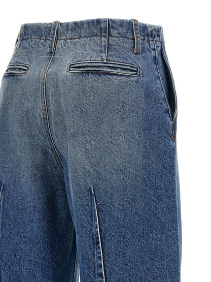 MM6 Maison Margiela Blue Cotton High-Waisted Jean