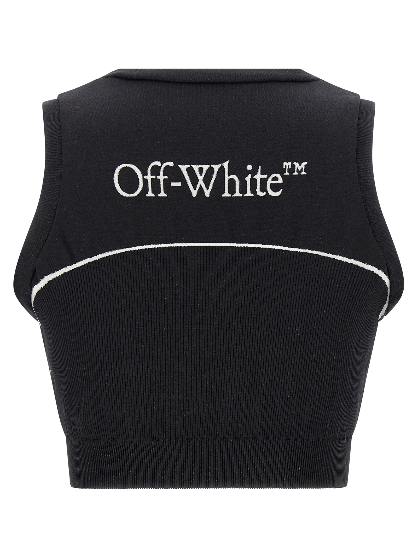 Off-White Black Polyamide Sport Bra