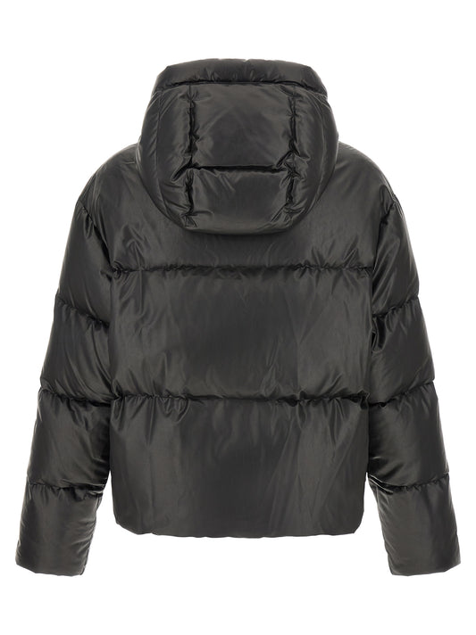 MM6 Maison Margiela Black Polyester Full-Length Jacket
