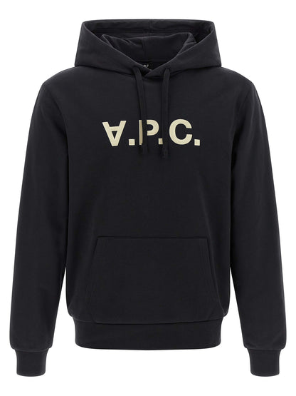 A.P.C. Black Cotton Hoodie