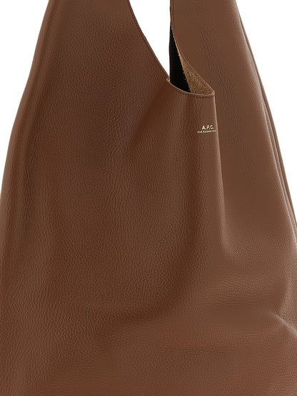 A.P.C. Brown Cowhide Shoulder Bag
