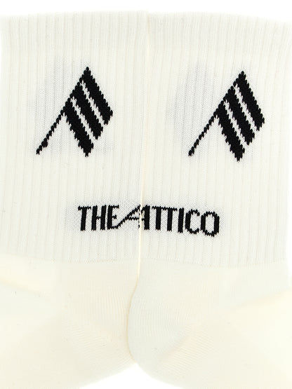 The Attico Bicolor Cotton Socks