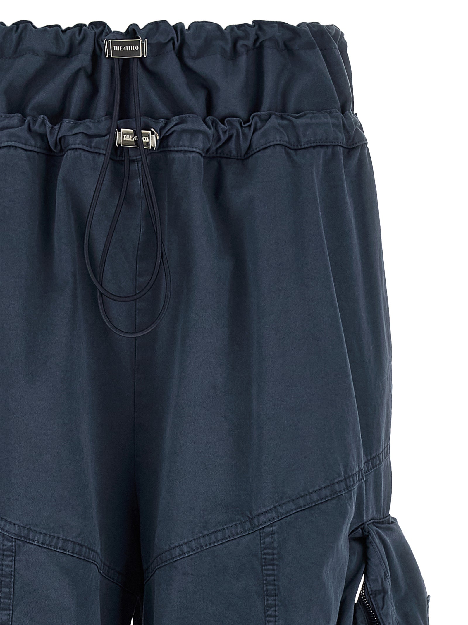 The Attico Blue Cotton Cargo Pants