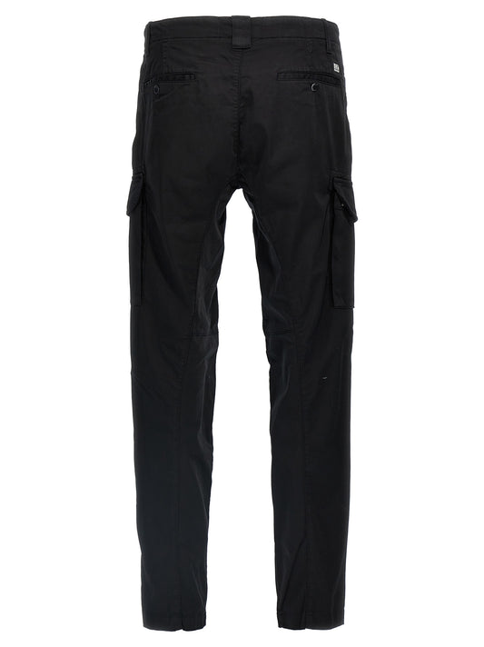 C.P. Company Black Cotton Cargo Pants