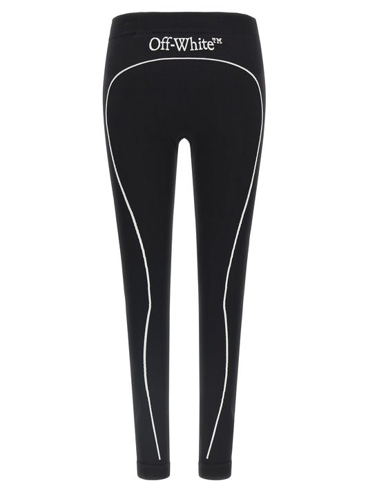 Off-White Black Polyamide Leggings