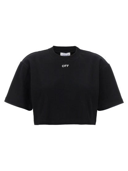 Off-White Black Cotton T-Shirt