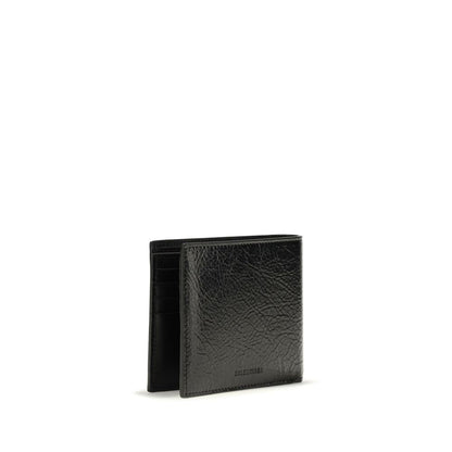 Balenciaga Black Lamb Ovis Aries Aries Wallet
