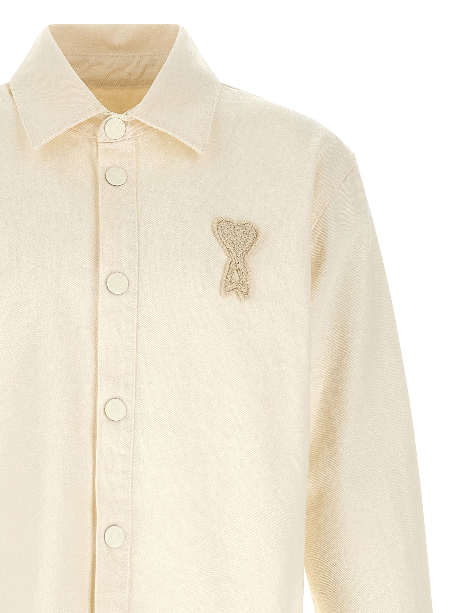 Ami Paris Beige Cotton Blouse