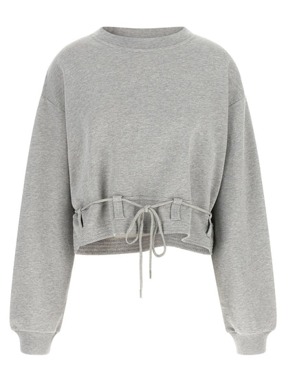 Dries Van Noten Gray Cotton Sweatshirt
