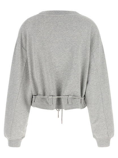 Dries Van Noten Gray Cotton Sweatshirt