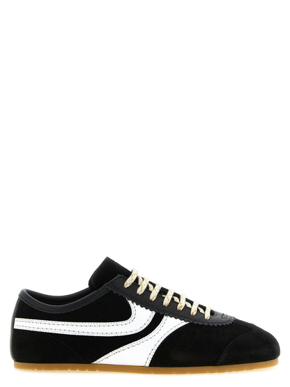 Dries Van Noten Bicolor Calfskin Athletic Sneakers