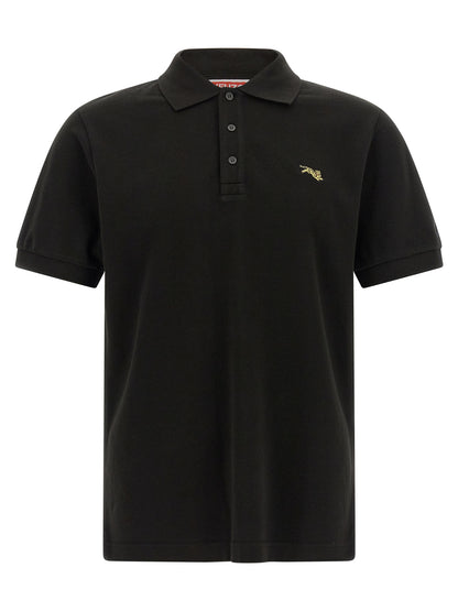 Kenzo Black Cotton Polo Shirt