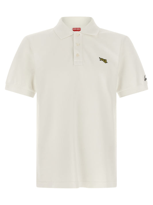 Kenzo White Cotton Polo Shirt