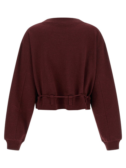 Dries Van Noten Bordeaux Cotton Sweatshirt