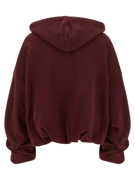Dries Van Noten Bordeaux Cotton Hoodie