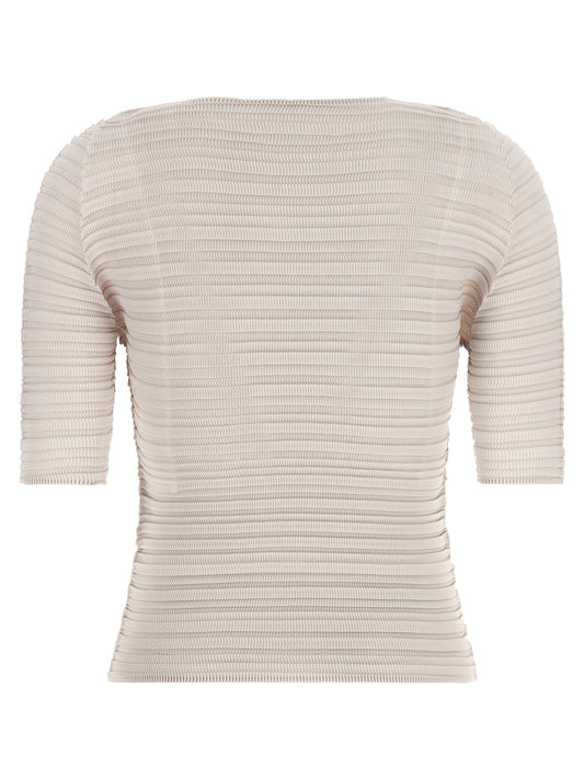 Issey Miyake Beige Polyester Blouse