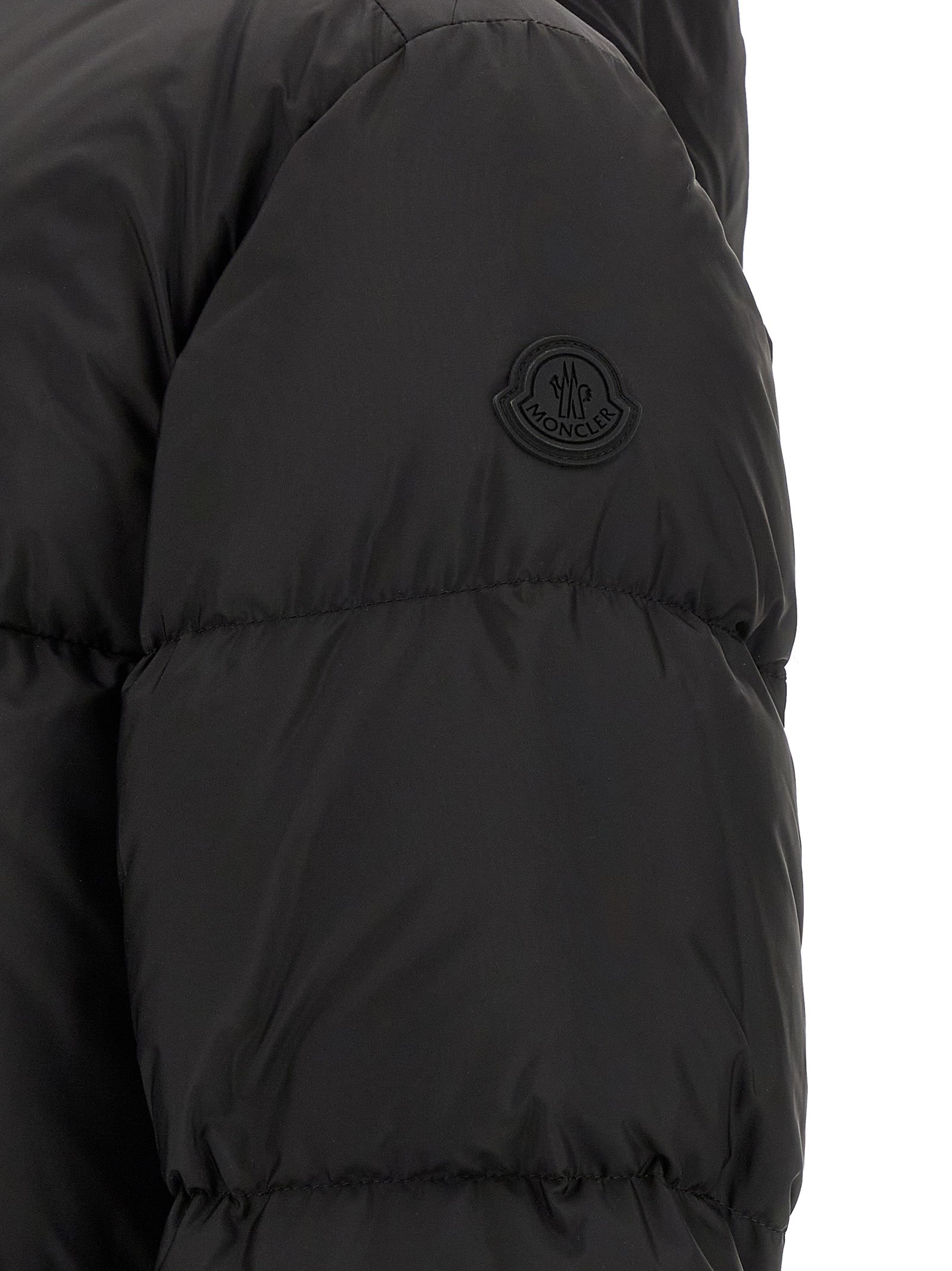 Moncler Black Polyamide Full-Length Jacket