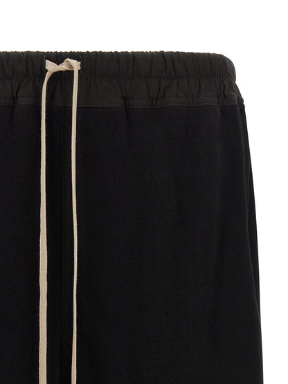Rick Owens Black Cotton Bermuda Shorts