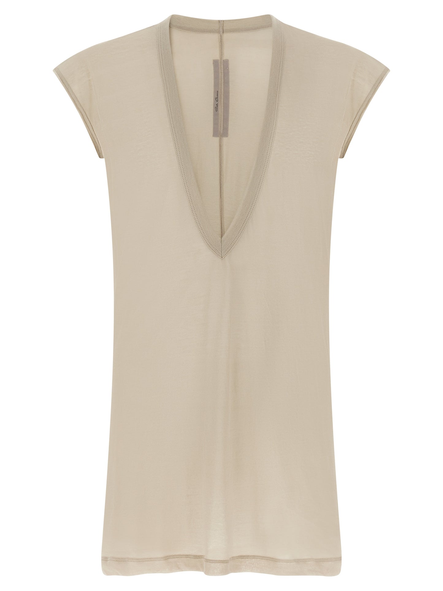Rick Owens Beige Cotton T-Shirt