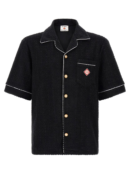 Casablanca Black Cotton Pattern Shirt