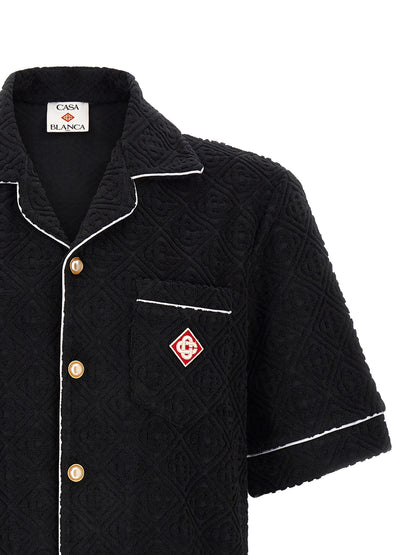 Casablanca Black Cotton Pattern Shirt