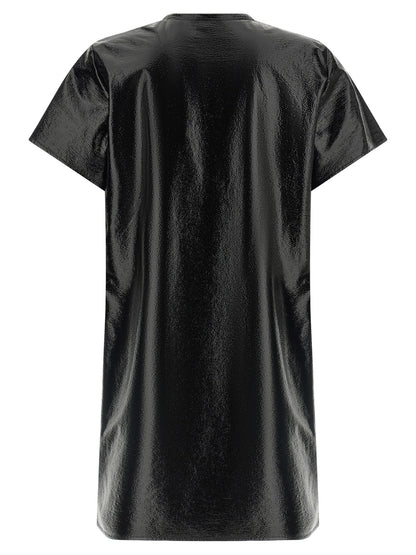 Courrèges Black Viscose Short Dress