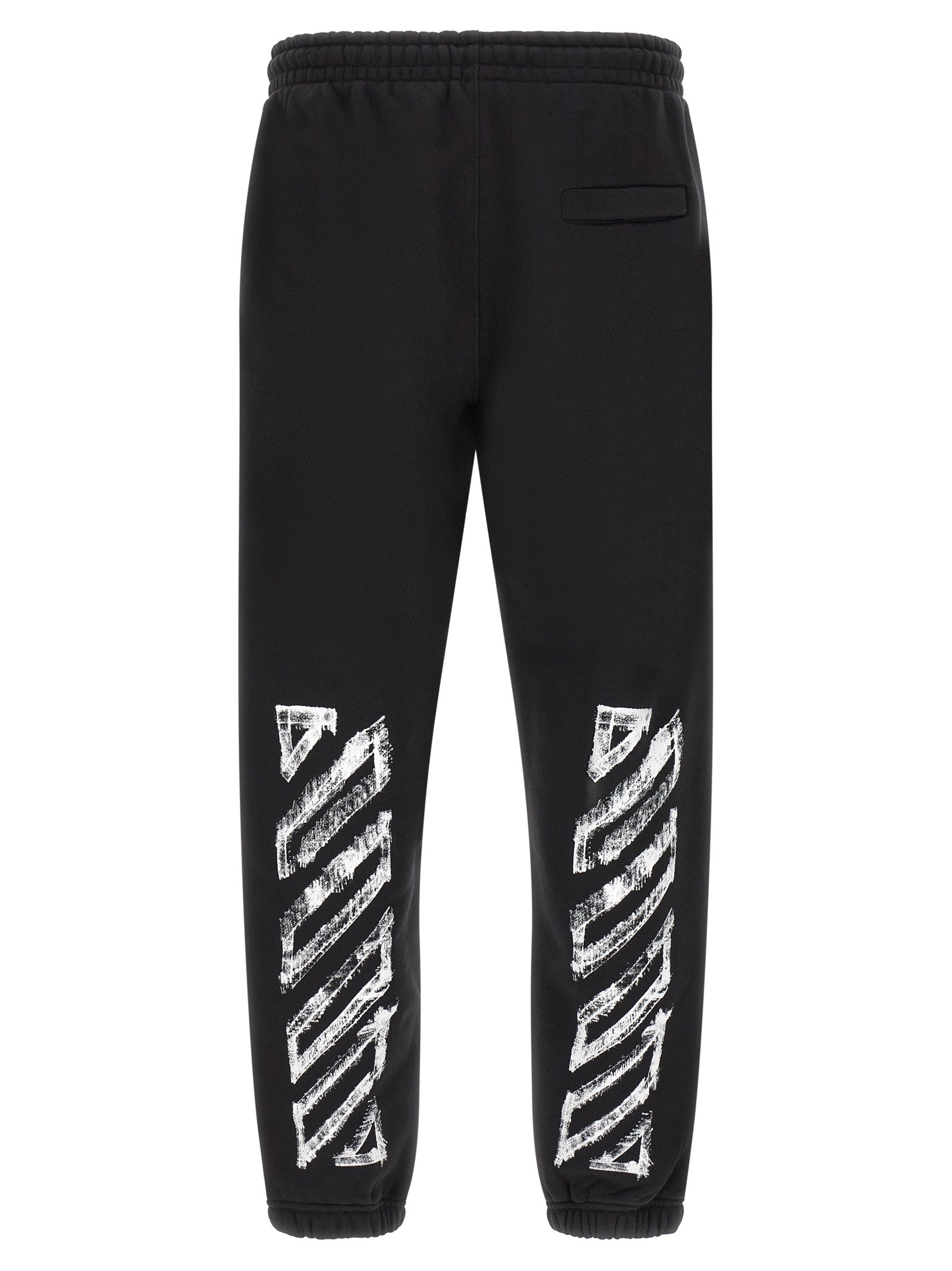 Off-White Black Cotton Joggers (Workout Pants)