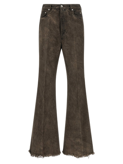 Rick Owens Gray Cotton Bootcut Jeans
