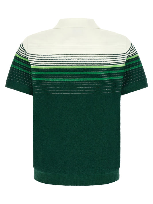 Casablanca Bicolor Cotton Polo Shirt