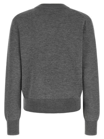 Ami Paris Gray Wool Cardigan