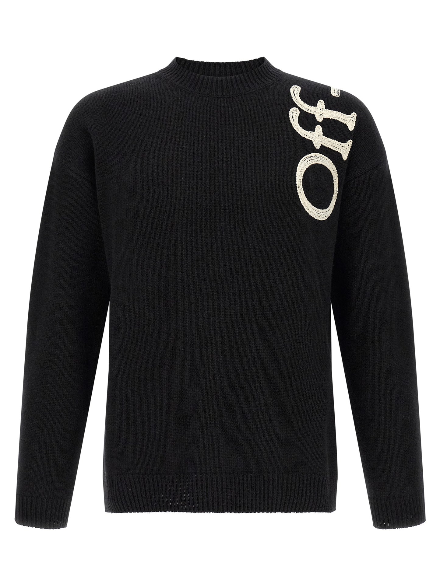 Off-White Bicolor Wool Cardigan