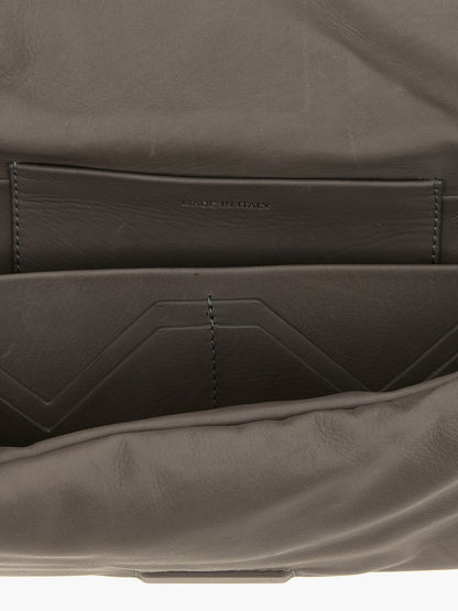 Rick Owens Gray Calfskin Clutch Bag