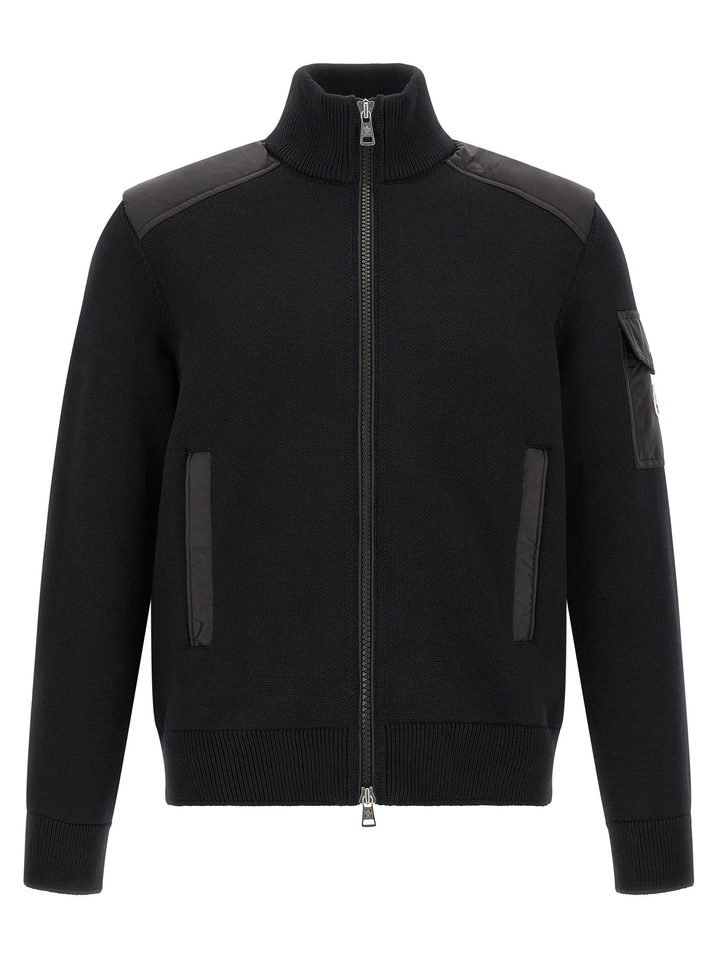 Moncler Black Polyamide Cardigan