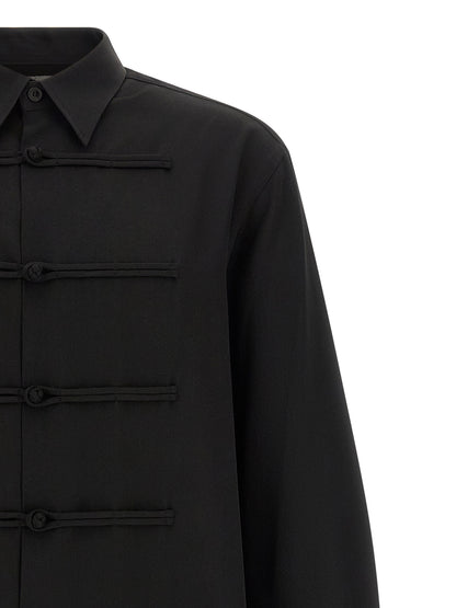 Yohji Yamamoto Black Wool Blouse
