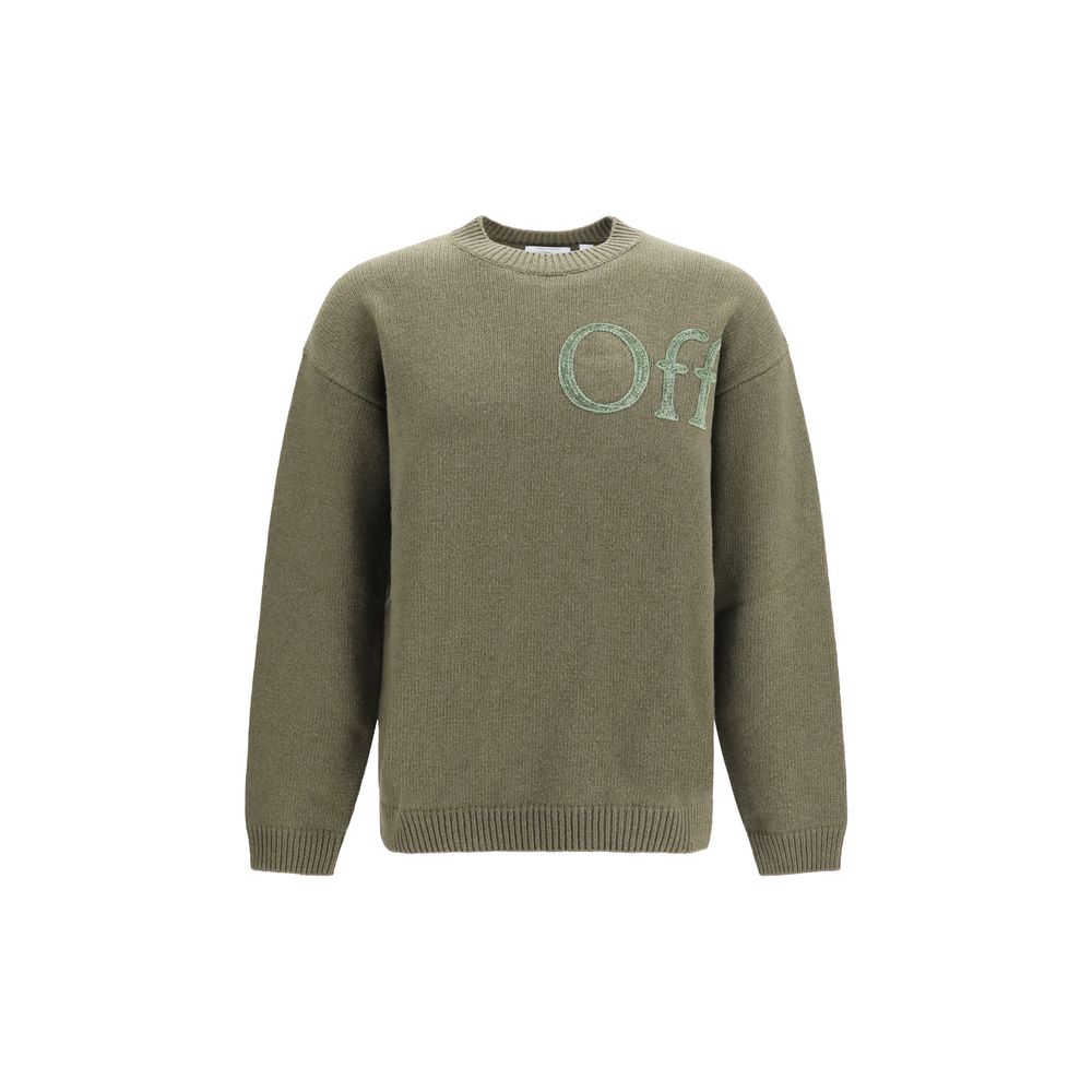 Off-White Bicolor Wool Oves Aries Sweatshirt