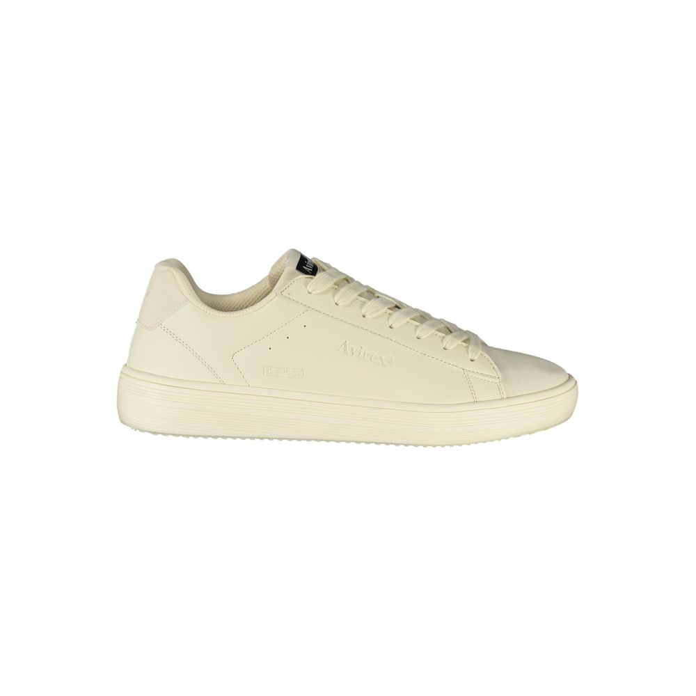 Avirex White Polyurethane Men's Sneaker