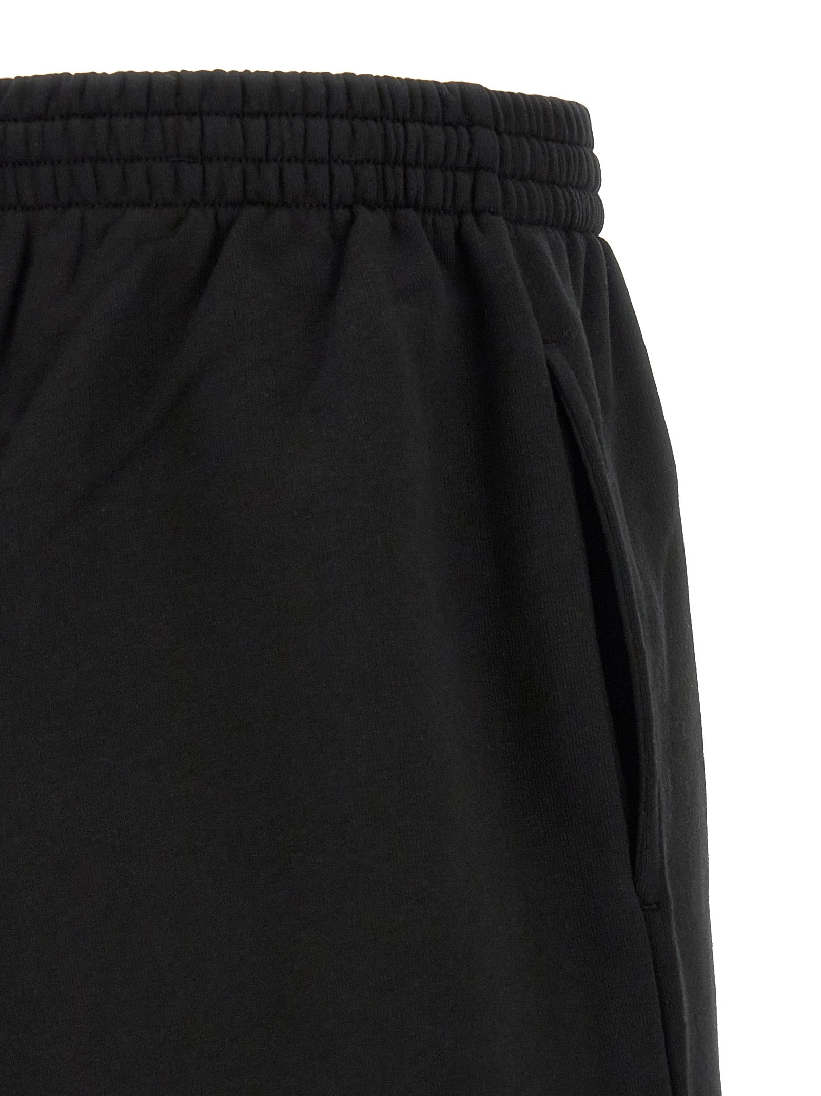 Balenciaga Black Cotton Bermuda Shorts