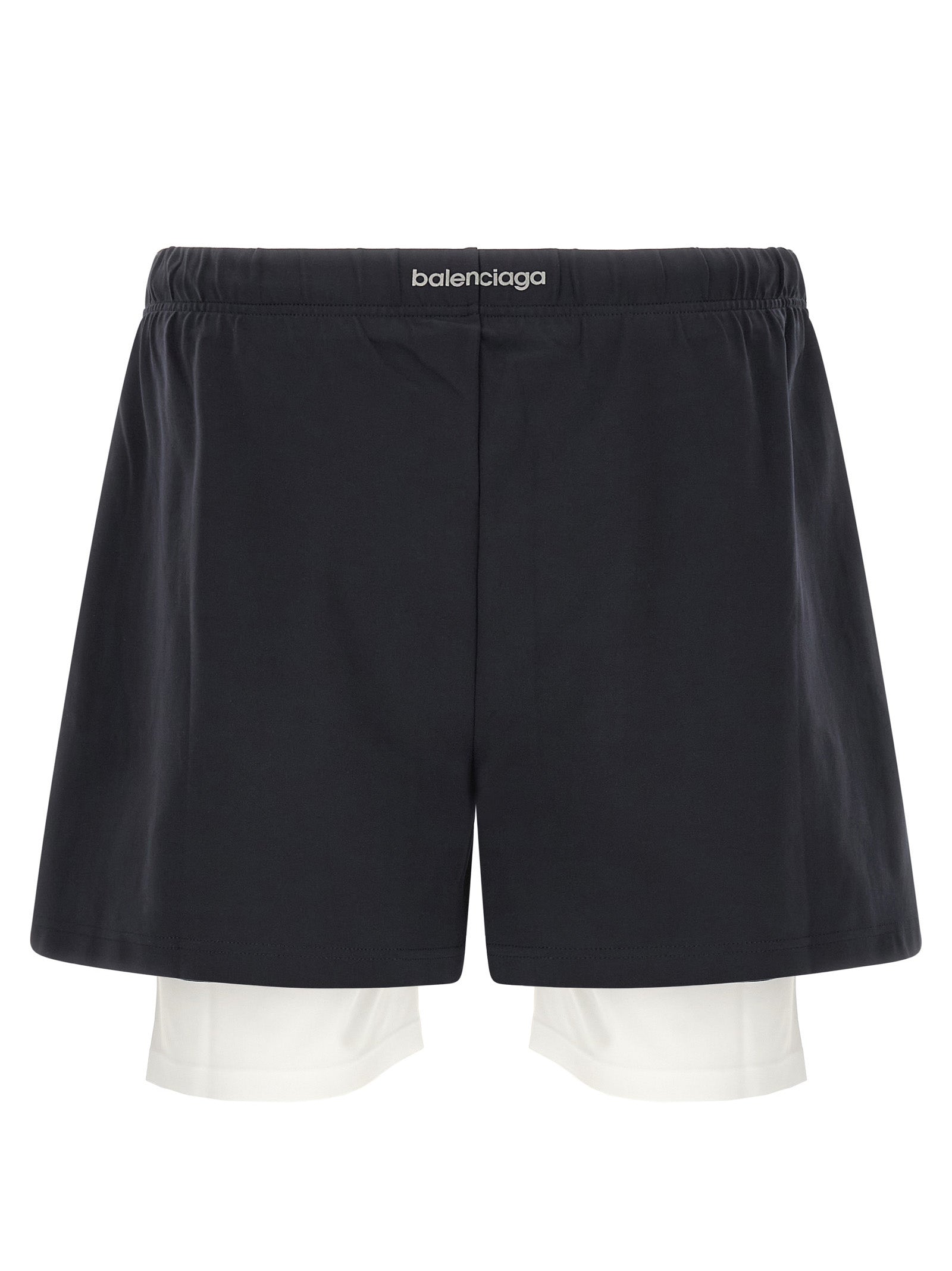 Balenciaga Bicolor Polyamide Bermuda Shorts