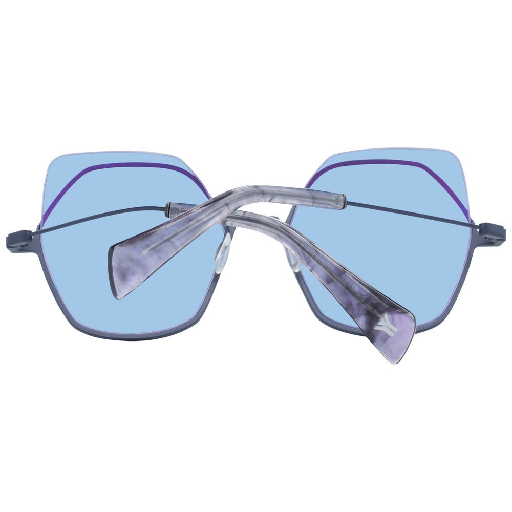 Yohji Yamamoto Gray Metal & Plastic Sunglasses