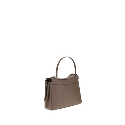 Balenciaga Gray Calf Leather Bos Taurus Shoulder Bag