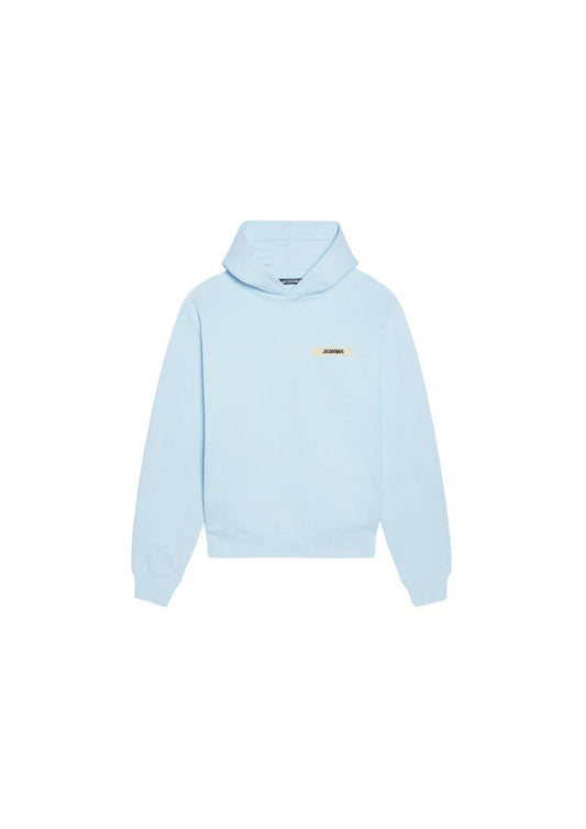 HOODIE JACQUEMUS GROS GRAIN LIGHT BLUE