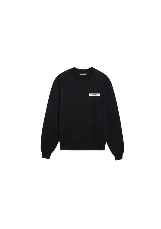 SWEAT JACQUEMUS GROS GRAIN BLACK