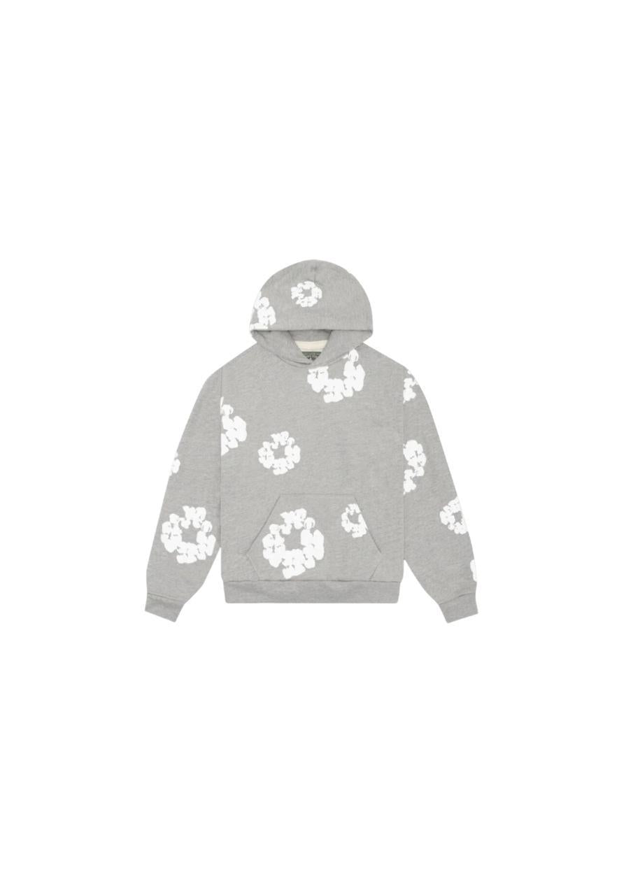 HOODIE GRIS DENIM TEARS WREATH EN COTON