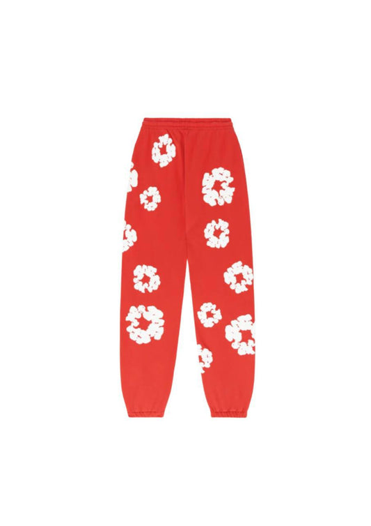 PANTALON DE JOGGING  ROUGE IMPRIME DENIM TEARS
